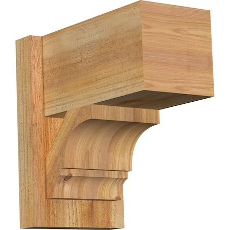 Ekena Millwork Balboa Block Rough Sawn Outlooker, Western Red Cedar, 8"W x 14"D x 14"H OUT08X14X14BOA05RWR